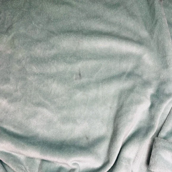 Cat & Jack Kids Plush Lounge Set |Mint Green Velour Top & Joggers | Size L & XL - Picture 7 of 11